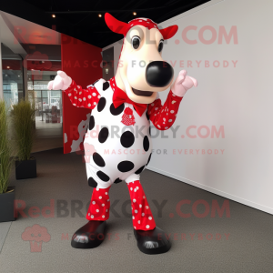 Red Holstein Cow mascotte...