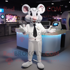 White Mouse mascotte...