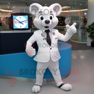 White Mouse mascotte...