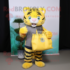 Citrongul tiger maskot...