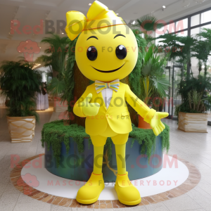Citrongul armbånd maskot...