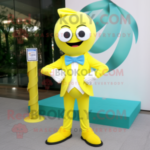 Citrongult armband maskot...