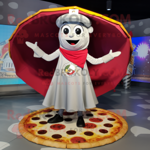 Silver Pizza Slice maskot...