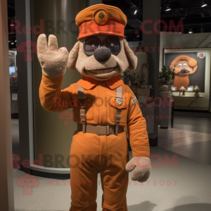 Rust Army Soldier mascotte...