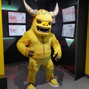 Citrongul Minotaur maskot...