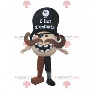 Mustached piratmaskot - Redbrokoly.com