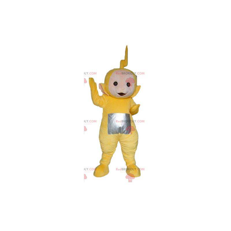 Mascote Laa-Laa, o famoso desenho animado amarelo Teletubbies -