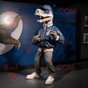 Navy Velociraptor mascotte...