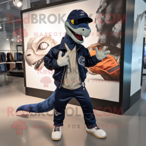 Marinblå Velociraptor...