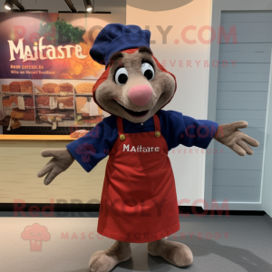 nan Ratatouille mascot costume character dressed with a Sweatshirt and Gloves