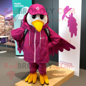 Magenta Dove mascotte...