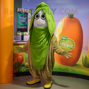 Olive Melon maskot kostym...