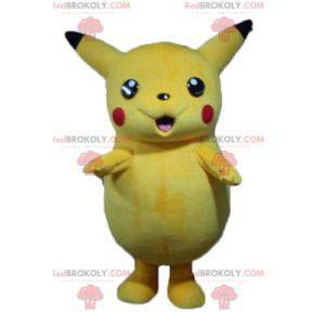 Mascote Pikachu famoso desenho animado Pokemeon amarelo -