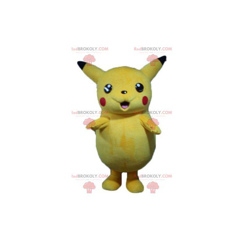 Mascote Pikachu famoso desenho animado Pokemeon amarelo -