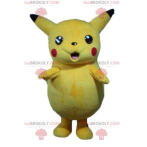 Mascote Pikachu famoso desenho animado Pokemeon amarelo -