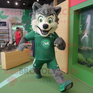 Forest Green Wolf maskot...