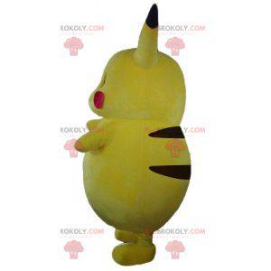 Mascotte de Pikachu célèbre Pokemeon jaune de dessin animé -