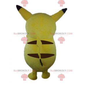 Mascotte de Pikachu célèbre Pokemeon jaune de dessin animé -