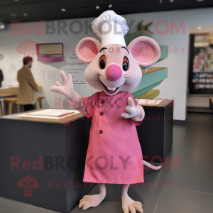 Roze Ratatouille mascotte...