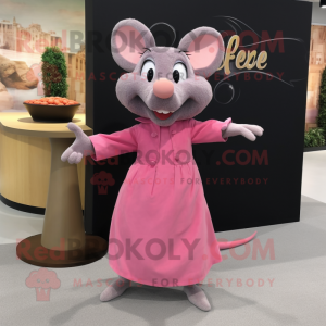 Roze Ratatouille mascotte...