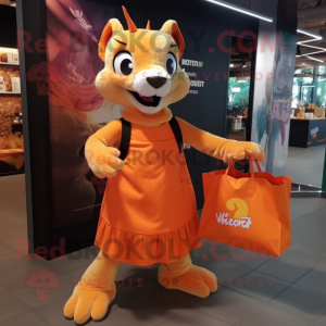 Oranje Chupacabra mascotte...