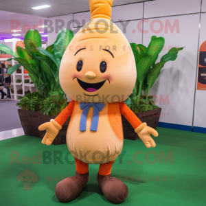 Tan Carrot maskot kostyme...