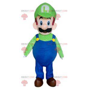 Mascota de personaje de videojuego famoso de Luigi -