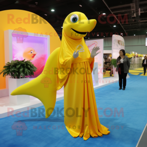 Yellow Dolphin mascotte...