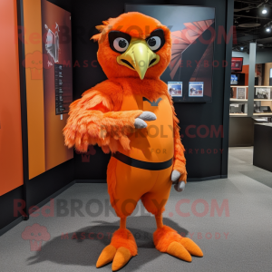 Orange Hawk maskot drakt...
