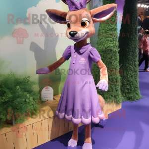 Lavendel Roe Deer maskot...