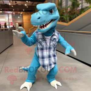 Cyan Allosaurus mascotte...