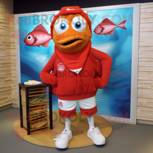 Red Fish And Chips mascotte...