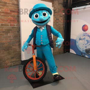 Turkis Unicyclist maskot...