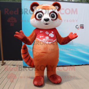 Red Red Panda mascotte...