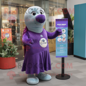 Purple Seal mascotte...