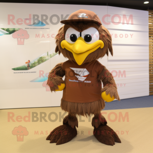 Brown Eagle maskot drakt...