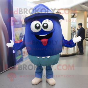 Navy Burgers mascot costume character dressed with a Skinny Jeans and Shawls