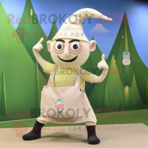 Crème Elf mascotte kostuum...