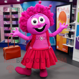 Magenta dronning maskot...