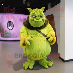 Lime Green Ogre mascotte...