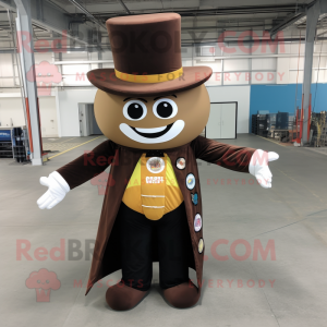 Brown Ring Master maskot...