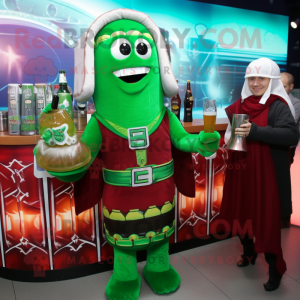 Maroon Green Beer mascotte...