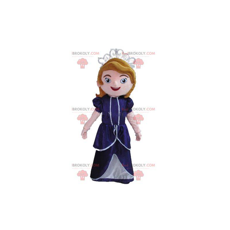 Tecknad prinsessadrottningmaskot - Redbrokoly.com