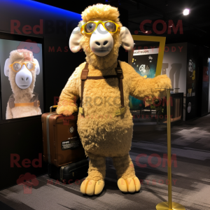 Goud Merino Sheep mascotte...