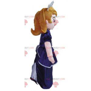 Tegneserie prinsesse dronning maskot - Redbrokoly.com