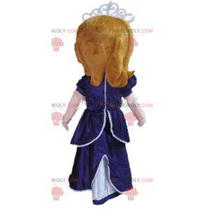 Tecknad prinsessadrottningmaskot - Redbrokoly.com