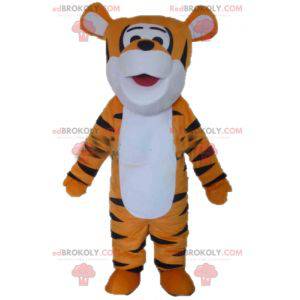 Tigger Maskottchen orange weißer und schwarzer Tiger -