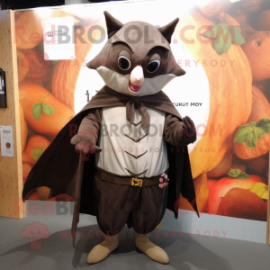 Brown Fruit Bat mascotte...