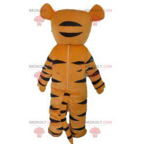 Tigger maskot orange vit och svart tiger - Redbrokoly.com