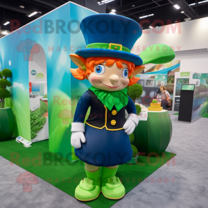 Marineblauer Leprechaun-Hut...